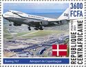 Boeing 747 over Copenhagen Airport