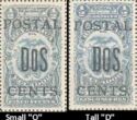 Stamps of consular service with three line overprint POSTAL 