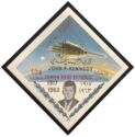 President Kennedy (overprinted on Space Travel stamp)