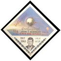 President Kennedy (overprinted on Space Travel stamp)