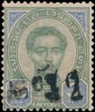 King Chulalongkorn, surcharged (Type I)
