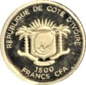 1,500 CFA Francs (50th Anniversary of Kennedy's Assasination)