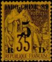 Type Alphée Dubois overprinted and surcharged