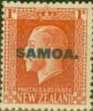 King George V (1865-1936) Overprinted SAMOA