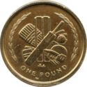 1 Pound (Cricket equipment. No triskeles)
