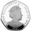 50 Pence (95th Birthday of H.M. Queen Elizabeth II - 1950 Silver 2 Size)