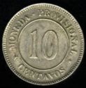 10 Centavos (Provisional Coinage)