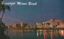 Night view of beautiful Miami Beach
