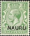 King George V - Overprinted 'NAUP.U'