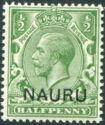 King George V - Double Overprint 'NAURU'