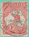 Australia Map with OS NSW perforated