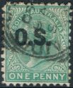 Queen Victoria (1819-1901) overprinted "O.S."