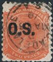 Queen Victoria (1819-1901) overprinted "O.S."