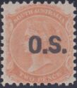 Queen Victoria (1819-1901) overprinted "O.S."