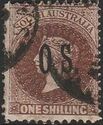 Queen Victoria (1819-1901) overprinted "O.S."