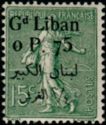 Type Semeuse overprinted and Lebanese surcharge