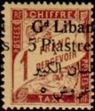 Type Duval overprinted with Lebanese surcharge