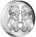 2 Dollars (Double Pixiu Forbidden City Imperial Lion)