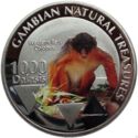 1,000 Dalasis (Gambian Natural Treasures - Western Red Colobus)
