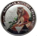 1,000 Dalasis (Gambian Natural Treasures - Patas monkey)