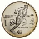 50 Cents / Half Dollar (15th World Championship Football 1994 United States)