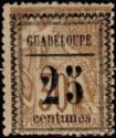 Type Alphée Dubois overprinted and surcharged