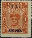 Cochin Overprint - T.-C.