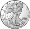 1 Dollar (1 Oz. Fine Silver - Walking Liberty - Type 2)