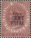 Straits Settlements Overprinted "ONE CENT PREAK"