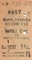 Bologna C. LE - Napoli C. LE, Via Firenze, Roma 1st Class