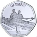 50 Pence (Postponed 2020 Summer Olympic Games - Olympic Rowing. Silver)