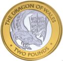 2 Pounds (The Queen's Beasts: The Red Dragon of Wales)