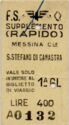 Messina Cle - S. Stefano Di Camastra 1st Class
