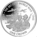 1 Crown (80th Anniversary - Start of the Second World War. Silver)