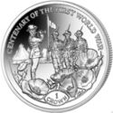 1 Crown (Centenary of the First World War: Last Post. Silver)