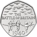 50 Pence (75th Anniversary of the Battle of Britain - 5th Portrait)