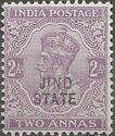 King George V wearing Imperial Crown of India - overprinted