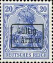 overprint on "Germania"