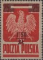 Polish Eagle, Surcharge 1,5zł on 25gr