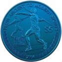 5 Dollars (Javelin throw - blue - Europe)