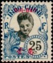 Cambodian Woman overprinted