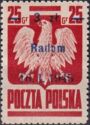 Polish Eagle, Surcharge 3z on 25g Radom 16.1.1945