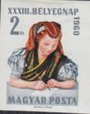 33rd Stamp Day - Writing Woman in Folk Costume