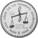 5 Onzas (450th Anniversary of Mexico City Mint)