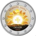 2 Euro (Rising Sun "Uzlecošā Saule". Coloured 4)