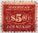 Foreign Service Fee Stamp