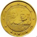 2 Euro (Centenary of the birth of Grand Duke Jean. Gilded)
