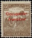 Overprinted Stamp of Hungary 1916-1917
