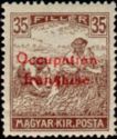 Overprinted Stamp of Hungary 1916-1917
