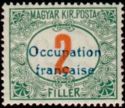Overprinted 1915 Postage Due Stamp of Hungary